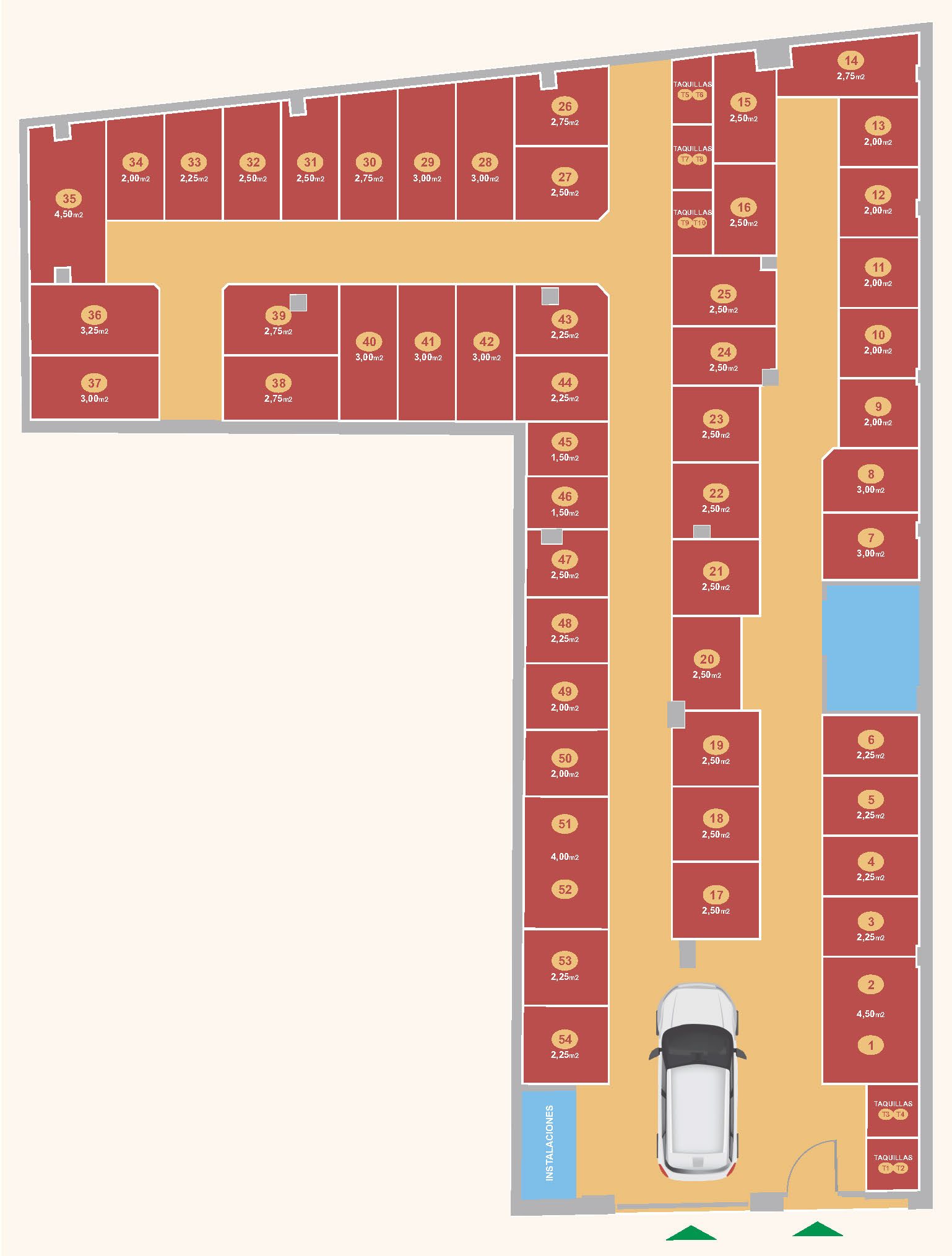 Plano trasteros Los Remedios