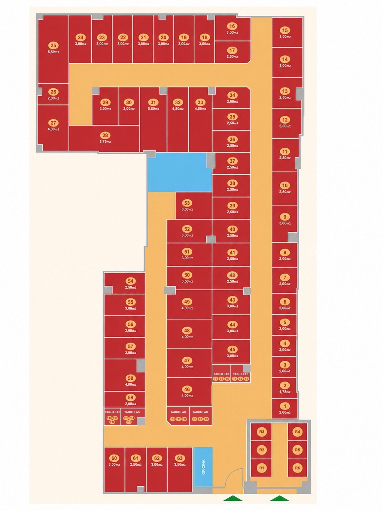 Plano trasteros y roperos Nervión